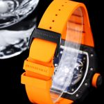 Richard Mille RM 35-02 NTPT Carbon Case Skeleton Dial Orange Rubber Swiss Automatic Super Clone image 6