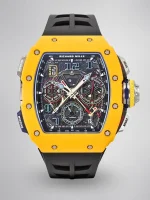 Super Clone Richard Mille RM 65-01 McLaren W1 Yellow Automatic Skeleton Watch image 1
