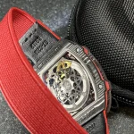 UMI RM 67-02 Alexander Zverev Skeleton Red Dial Red Strap Carbon Fiber Sports Super Clone Watch image 9