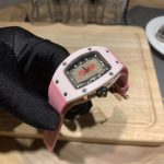 Richard Mille RM 07-01 Ladies Swiss Super Clone Watch – Pink Ceramic Skeleton Diamond Dial image 4