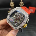 Super Clone Richard Mille RM 11-03 Men’s Watch with Diamond Bezel And Skeleton Dial Design image 5