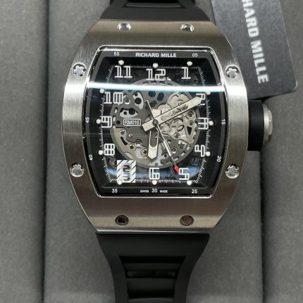 Swiss Richard Mille RM 010 Super Clone – Skeleton Dial Men’s Watch With Black Rubber Strap And Sapphire Crystal image 2