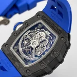 Richard Mille RM 11-04 Super Clone Skeleton Dial Blue Rubber Strap Luxury Sports Watch image 5