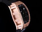 RM052 Skeleton Tourbillon Super Clone Watch Black Skull Dial – Rose Gold Case image 4