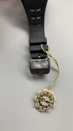 UMI Richard Mille Super Clone RM 35-02 Rafael Nadal Carbon TPT Black Strap RMAL1 Automatic Movement image 11