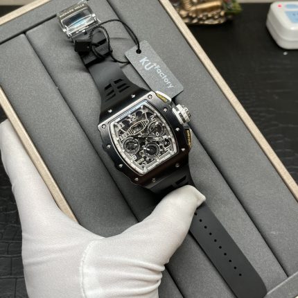 Richard Mille RM 11-03 Super Clone Black Ceramic Case with Black Rubber Strap | Skeleton Dial Watch For Men image 2