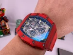 Richard Mille RM 11-03 Red Carbon Fiber Full Skeleton 7750 Automatic Super Clone Watch image 5