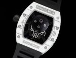 Richard Mille RM52-01 Skull Tourbillon Super Clone Super Clone Watch White Carbon TPT Skeleton Dial image 9