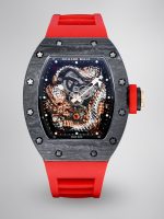 Swiss Super Clone Richard Mille RM 57-03 Dragon Skeleton Dial, Carbon Fiber Case, Red Rubber Strap Luxury Watch image 1