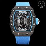 Richard Mille RM53-01 Tourbillon Super Clone Men's Watch Carbon Fiber Case image 2