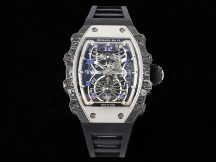 Swiss Richard Mille RM 21-01 Super Clone Tourbillon Aerodyne Carbon Tpt Watch For Men – High-End Skeleton Dial image 2
