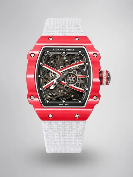 Richard Mille RM 67-02 Super Clone Ultra Thin Skeleton Dial Quartz TPT Red White Case image 1