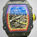 Best Super Clone Richard Mille RM67-02 Super Clone 47mm Skeleton Dial Carbon Fiber Watch image 1