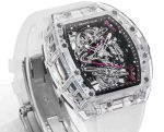 Super Clone RM 38-02 Crystal Pink Skeleton Tourbillon Swiss Movement Quality image 6