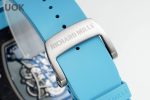 Best Super Clone RICHARD MILLE RM 055 – Swiss Movement Super Clone with Carbon Case & Blue Rubber Strap image 10