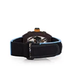 Richard Mille RM 27-04 Super Clone, Brown Carbon Case Skeleton Grid Dial Blue Nylon Strap Luxury Sports Wristwatch image 10