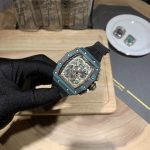 Swiss Super Clone Richard Mille RM 11-03 Carbon Turquoise Case Watch – Skeleton Dial Luxury Men's Timepiece image 5
