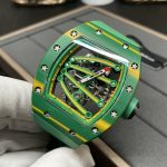 Richard Mille RM 59-01 Tourbillon Super Clone Skeleton Super Clone Watch Green Carbon Yohan Blake image 4