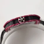 UMI Richard Mille RM 67-02 Mutaz Barshim Burgundy Red & White Quartz TPT Carbon White Strap Super Clone Watch image 7