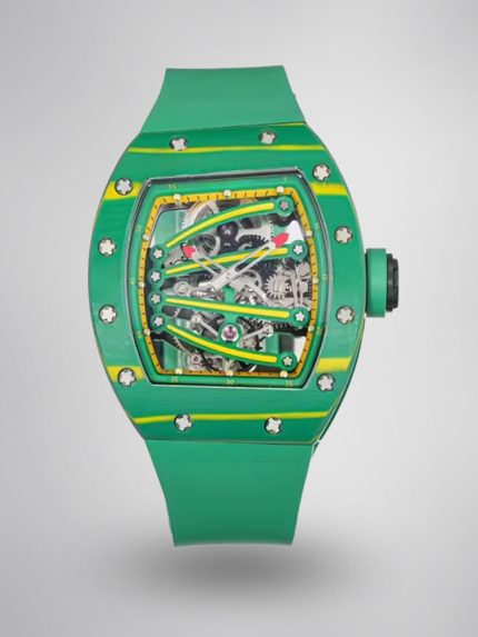 Richard Mille RM 59-01 Tourbillon Super Clone Skeleton Super Clone Watch Green Carbon Yohan Blake image 1