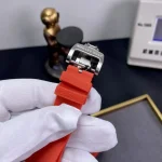 Richard Mille RM 037 Super Clone Diamond-Set Case Red Rubber Strap Luxury Ladies Wristwatch image 10
