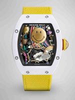 Super Clone Richard Mille RM 88 Smiley Tourbillon Watch with Gold Smiley Dial image 1