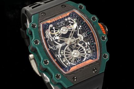 Richard Mille RM 21-02 Mechanical Tourbillon Aerodyne Quartz TPT Carbon Titanium Skeleton Dial Super Clone Watch image 2