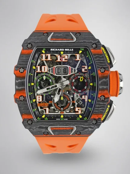 Richard Mille RM 11-03 Black Orange NTPT Carbon Fiber Automatic Super Clone Watch image 1