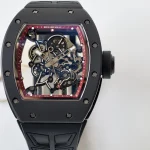 UMI Richard Mille RM 055 Bubba Watson Best Super Clone with Black Ceramic Case Red Flange RMUL2 Movement image 5