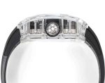 Super Clone Richard Mille RM 38-02 Pink Themed Crystal Skeleton Tourbillon Black Rubber Strap Watch image 9