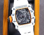 Super Clone Richard Mille RM50-03 Super Clone Chronograph Mechanical Watch - White Carbon Fiber Case image 7