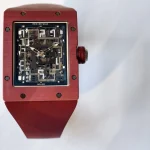 UMI Richard Mille RM 16-02 Terracotta Quartz TPT Skeleton Red Rubber Strap Super Clone Watch image 5