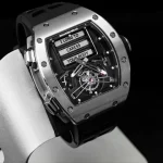 Richard Mille RM 069 Super Clone Funny Dial Skeleton Tourbillon Black Rubber Strap Luxury Men's Watch image 4