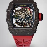 UMI Richard Mille RM 35-02 Rafael Nadal Carbon TPT Super Clone Watch - Red Strap image 1
