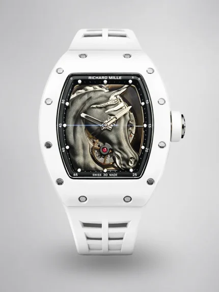Richard Mille RM 52-02 White Horse Tourbillon Swiss Movement Super Clone image 1