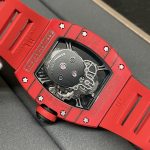 Super Clone Richard Mille RM 52-01 Skeleton Skull Dial Men's Watch – Swiss Movement, Red Carbon Case image 9