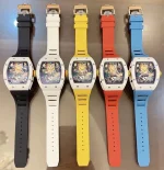 Richard Mille RM 88 Smiley Automatic Tourbillon Best Swiss Super Clone – 39mm White Ceramic Blue Strap image 14