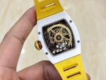 Super Clone Richard Mille RM 88 Smiley Tourbillon Watch with Gold Smiley Dial image 5