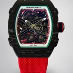 UMI Richard Mille RM 67-02 Extra Flat Italy Carbon TPT Skeleton Red Fabric Strap Super Clone Watch image 1