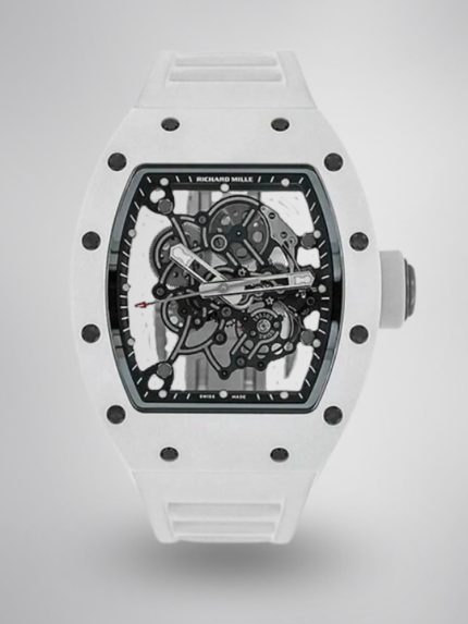 Super Clone Richard Mille RM 055 Bubba Watson White Ceramic Super Clone Watch image 1