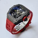 UMI Richard Mille RM 35-02 Rafael Nadal Carbon TPT Super Clone Watch - Red Strap image 5