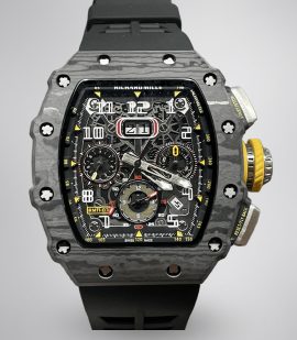 Best Richard Mille RM 11-03 Super Clone Watch For Men – Swiss Movement, Skeleton Dial, Carbon Fiber Case image 1