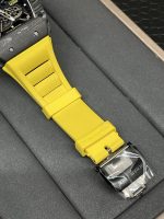 Swiss Super Clone Richard Mille RM 35-02 Watch For Men – Skeleton Dial, Yellow Rubber Strap, Luxury Sport Design image 10