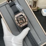 Swiss Richard Mille RM 51-01 Super Clone Tiger And Dragon Michelle Yeoh Watch with Diamond Bezel And Black Rubber Strap image 2