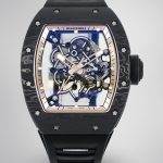 Richard Mille RM055 Skeleton Watch with Black Rubber Strap – Swiss Super Clone image 1