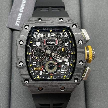 Best Richard Mille RM 11-03 Super Clone Watch For Men – Swiss Movement, Skeleton Dial, Carbon Fiber Case image 2