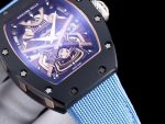 Richard Mille RM 047 Tourbillon Super Clone Samurai Design Watch – Carbon Case, Skeleton Dial image 4