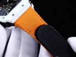 Luxury Swiss Richard Mille RM 27-02 Super Clone Rafael Nadal Floating Tourbillon Watch – Carbon TPT Case, Orange Nylon Strap image 4