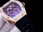 Swiss Richard Mille RM 026 Super Clone Serpent Dial Watch – Rose Gold Plated Skeleton Design With Diamond Case For Collectors image 6