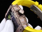 Luxury Richard Mille RM 26-01 Super Clone Panda – Swiss Tourbillon Watch With Premium Skeleton Dial & Yellow Strap image 5